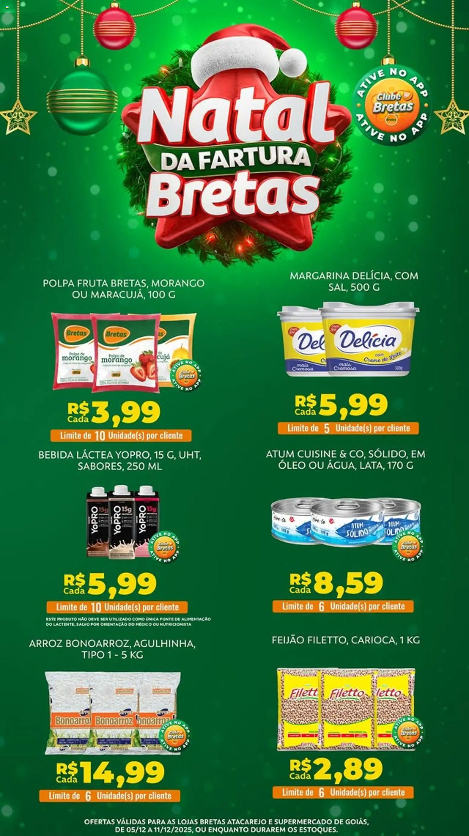 Pré-Visualização do folheto "Ofertas da semana" da loja Bretas válido a partir de 05/12/2025