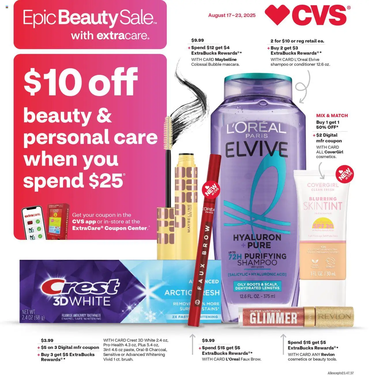 CVS Weekly Ad from 08/17/2025 - Flyer, Circular this week - Page number 1