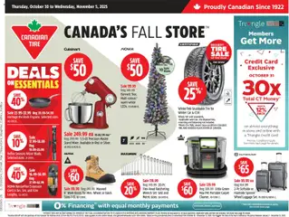 Un aperçu du dépliant Weekly Flyer du magasin Canadian Tire est valide à partir 30 oct. 2025