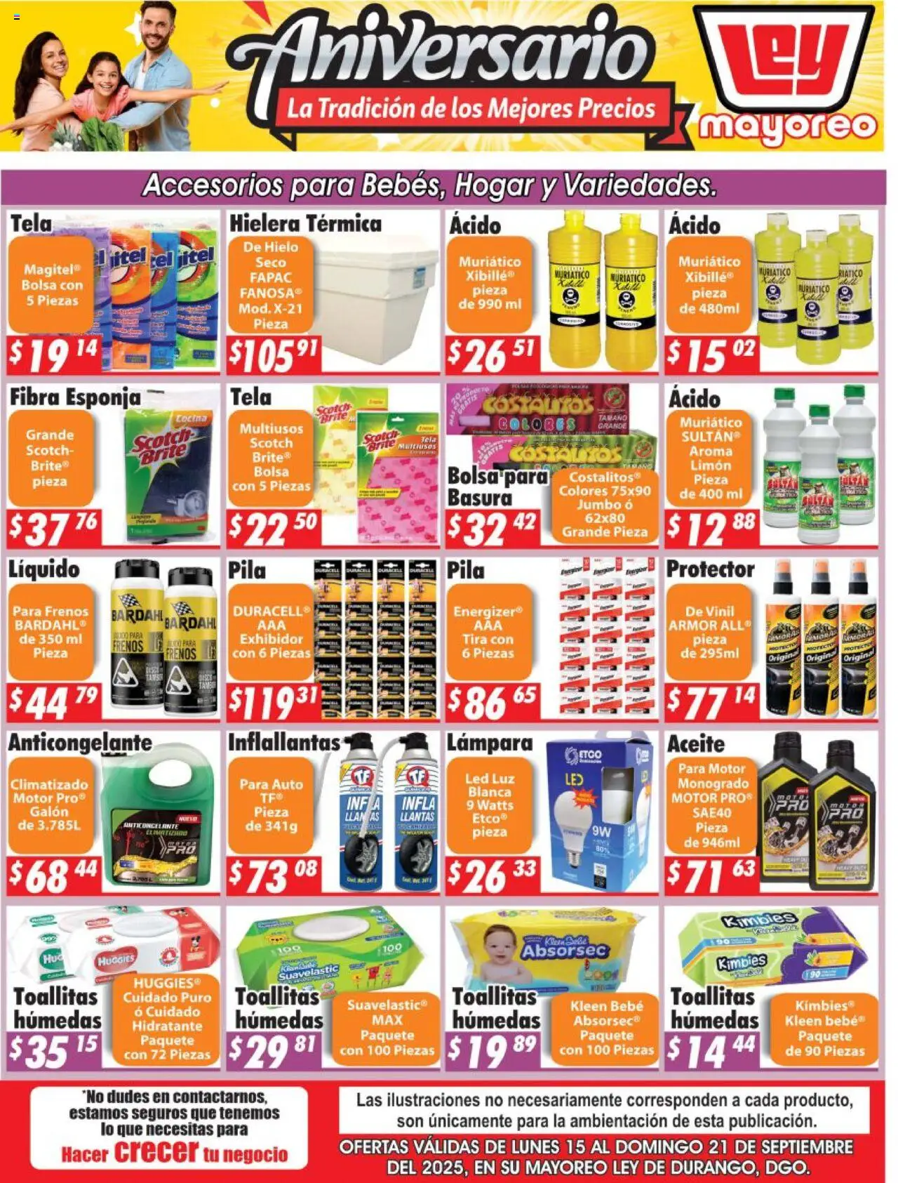 Folleto Mayoreo Casa Ley y sus promociones válidas desde el 15/09/2025 - Número de página 1