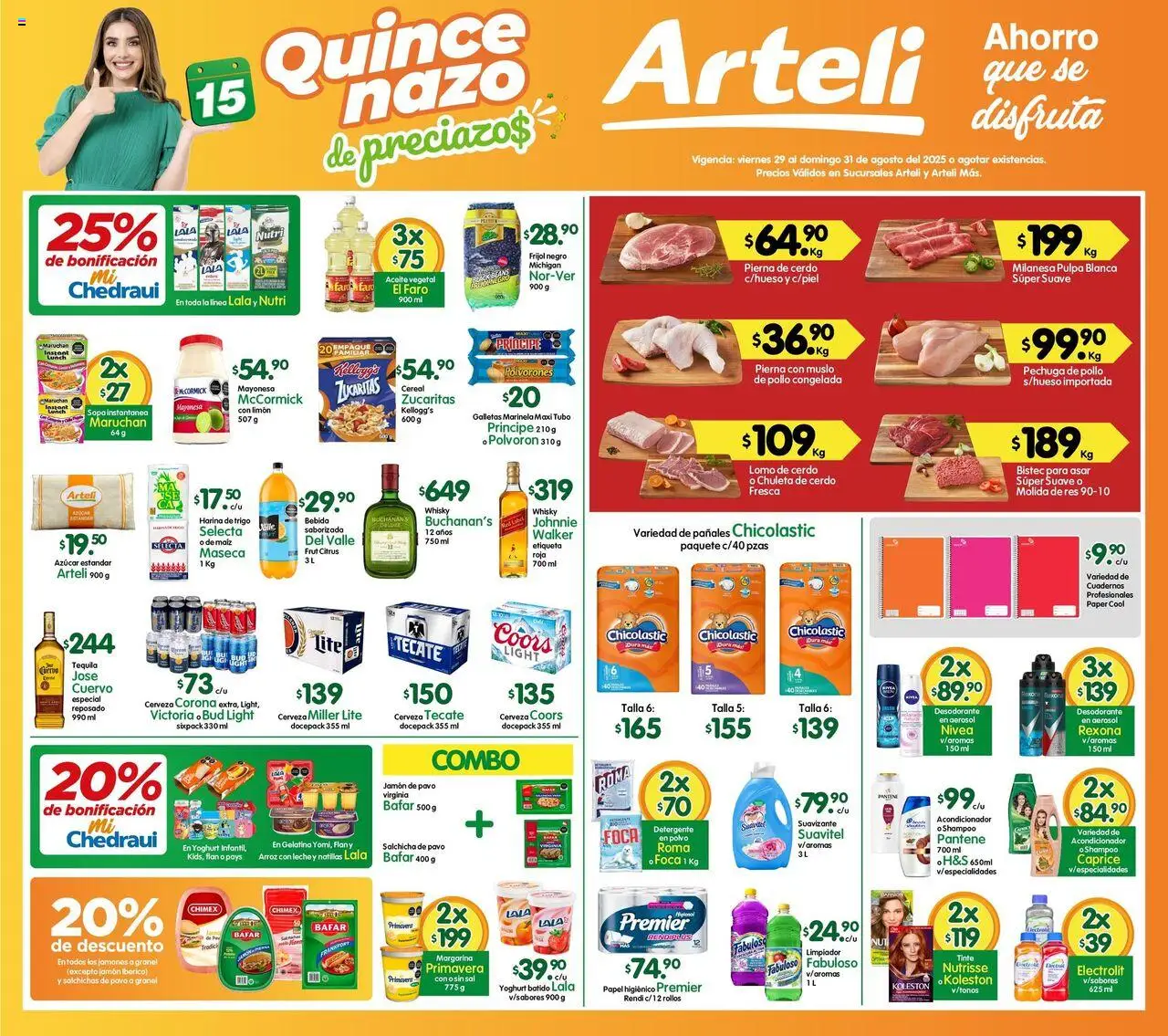 Folleto Express Arteli y sus promociones válidas desde el 29/08/2025 - Número de página 1
