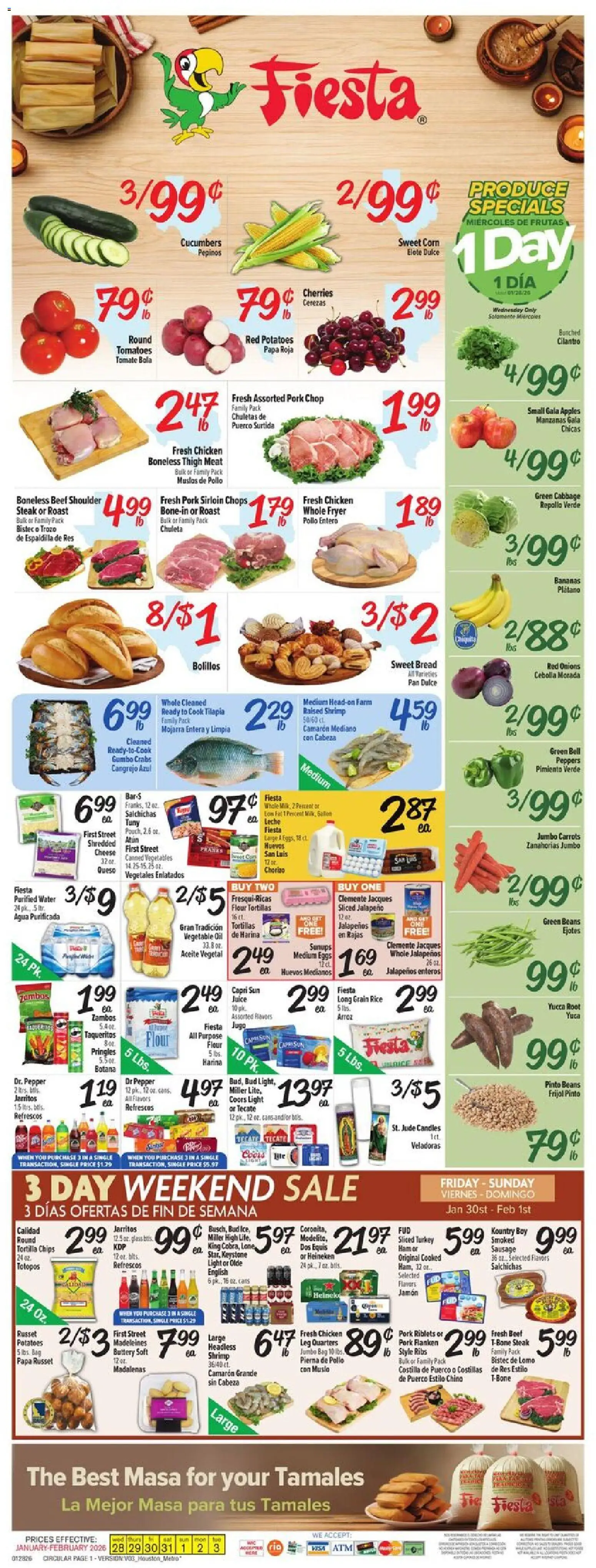 Ad Preview of Fiesta Mart Weekly Ad from 01/28/2026