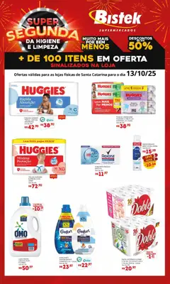 Pré-Visualização do folheto "Ofertas Super Segunda" da loja Bistek Supermercados válido a partir de 13/10/2025