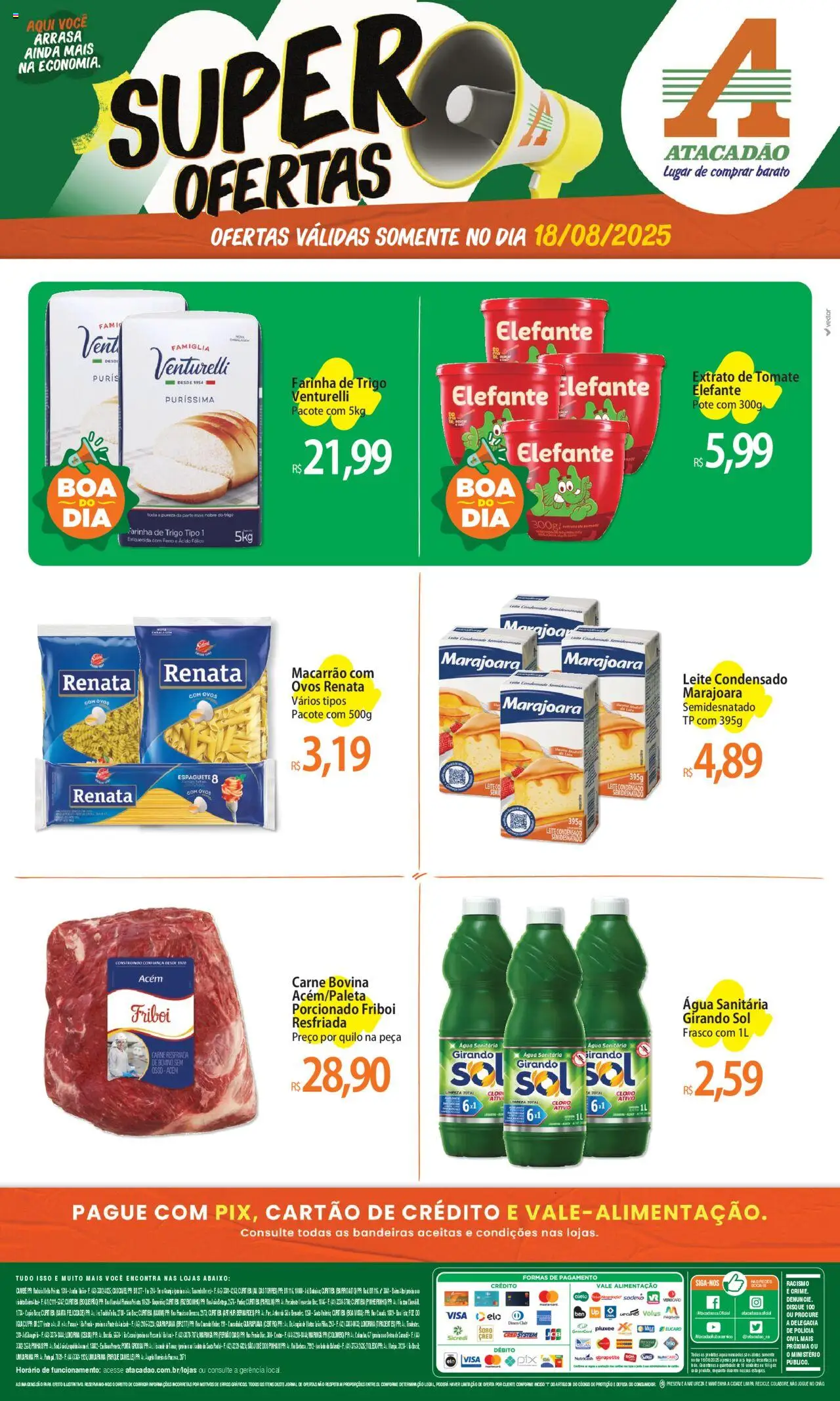 Atacadão folheto "Ofertas - PR" válido a partir de 18/08/2025 - número de página 1