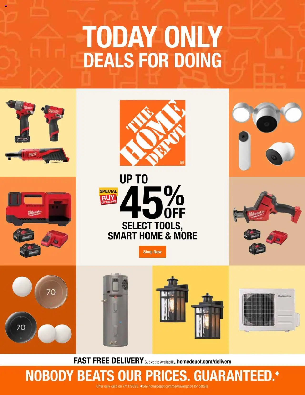 Home Depot Standalone from 07/11/2025 - Flyer - Page number 1