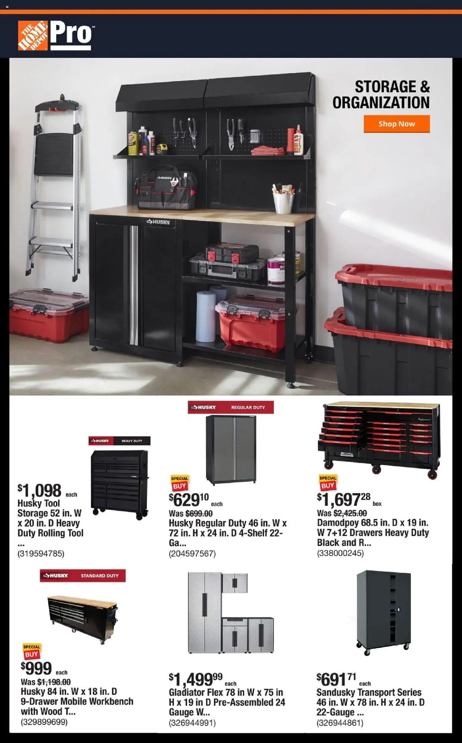 Ad Preview of Home Depot Shop Pro Ad - CA from 12/01/2025