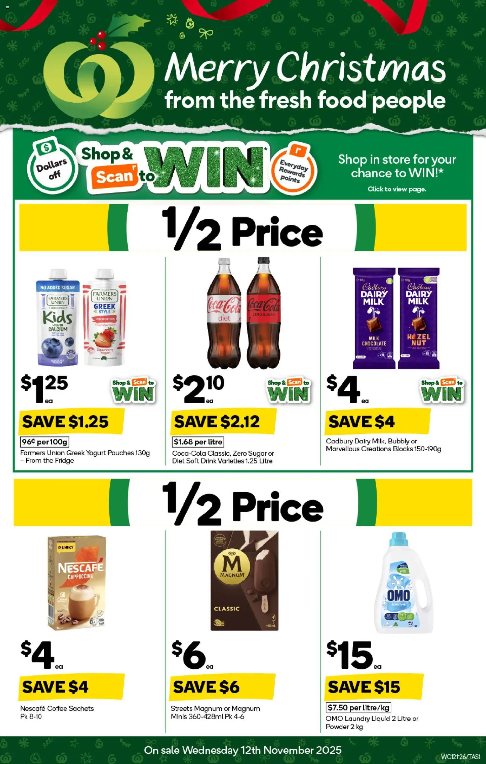 Preview of catalogue Weekly Specials Catalogue TAS from shop Woolworths valid 12/11/2025