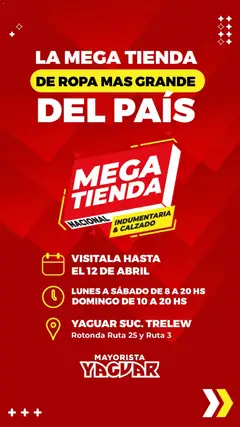 Vista previa del folleto de la tienda Yaguar válido desde el 30/03/2026 