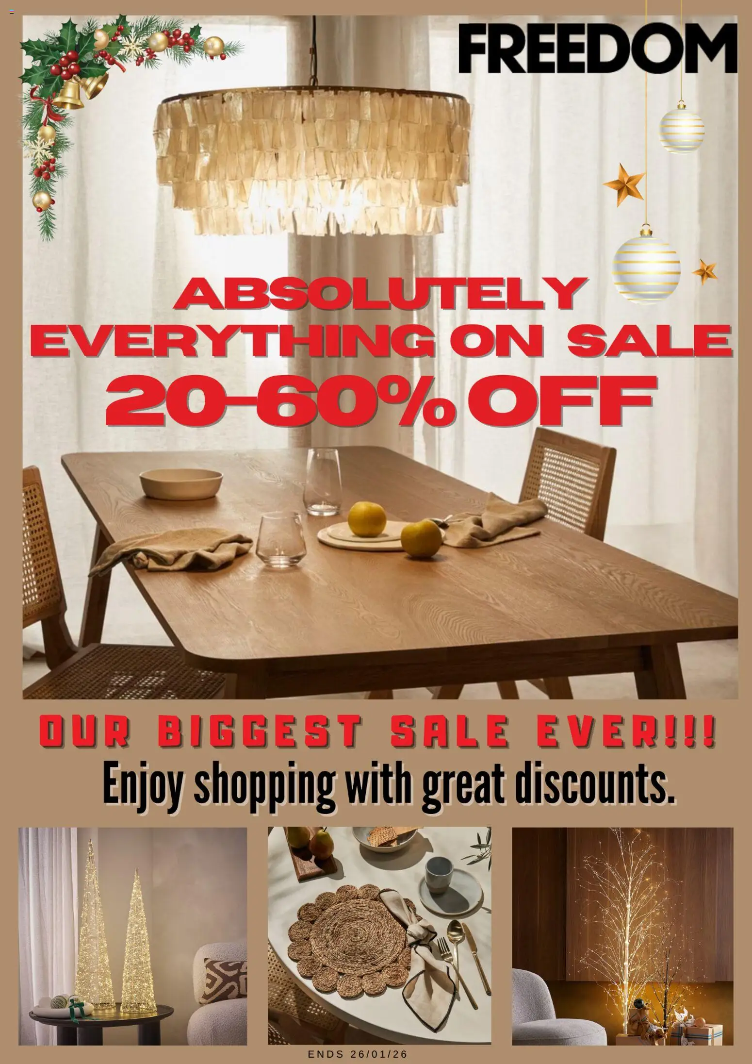 Preview of catalogue Catalogue from shop Freedom Furniture valid 23 Dec 2025