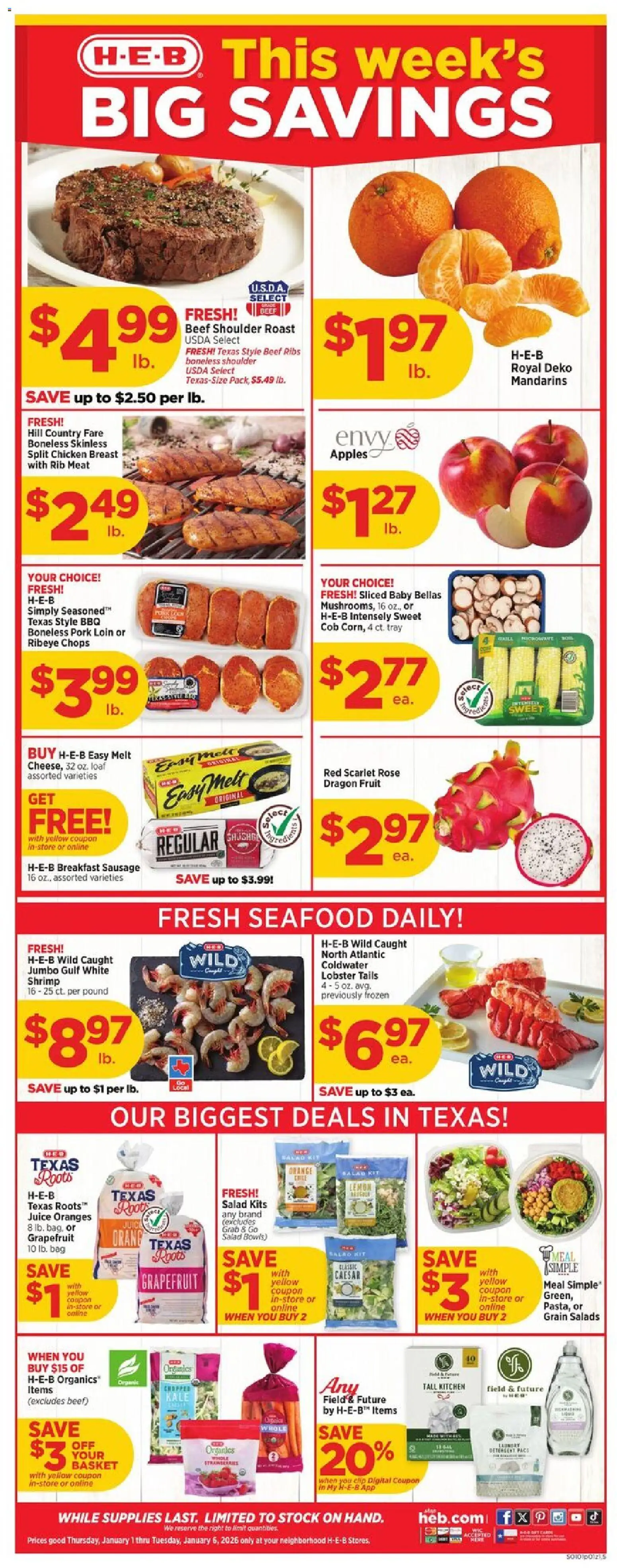Ad Preview of H-E-B Weekly Ad from 01/01/2026