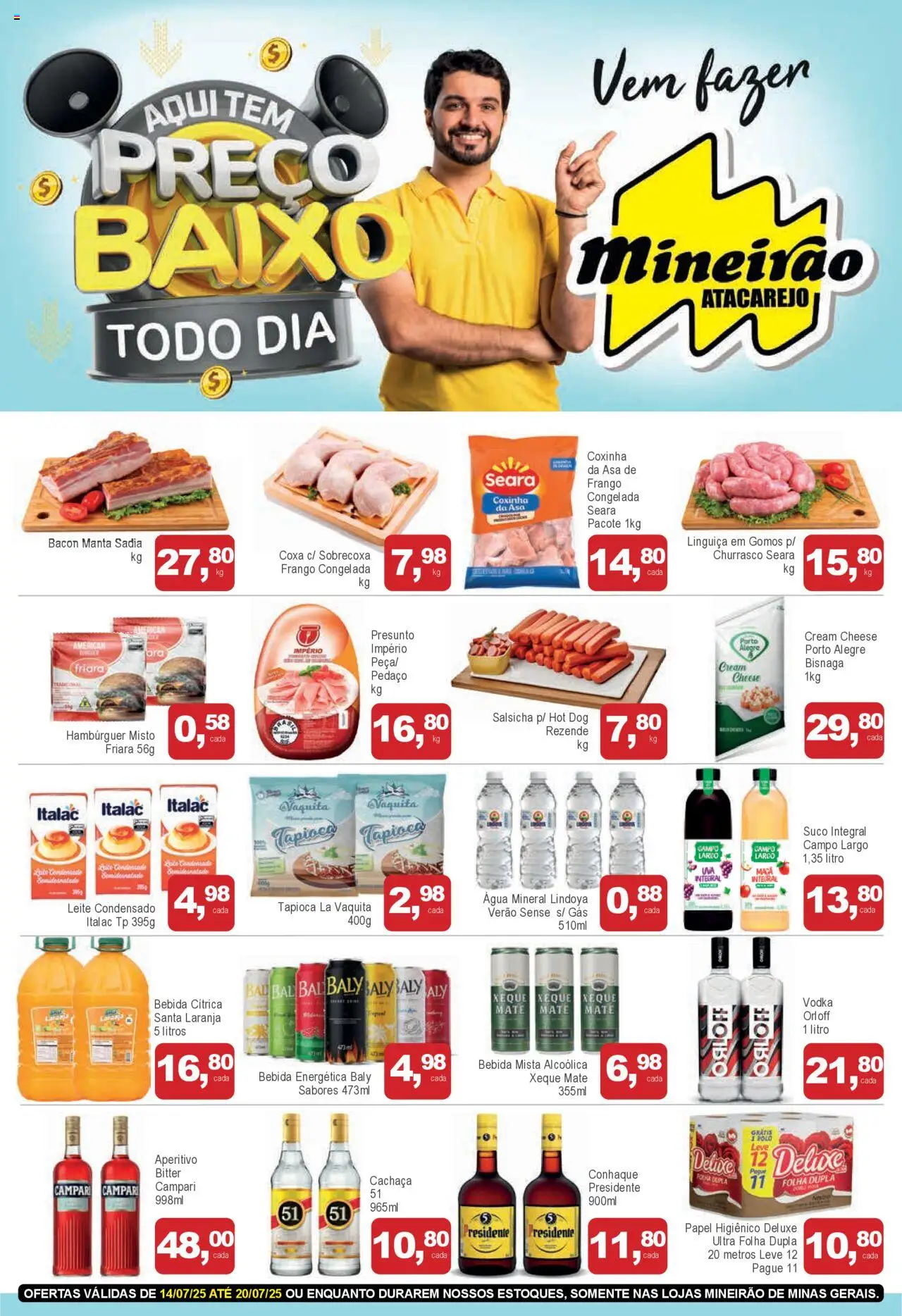 Mineirão Atacarejo folheto "Ofertas da semana" válido a partir de 14/07/2025 - número de página 1