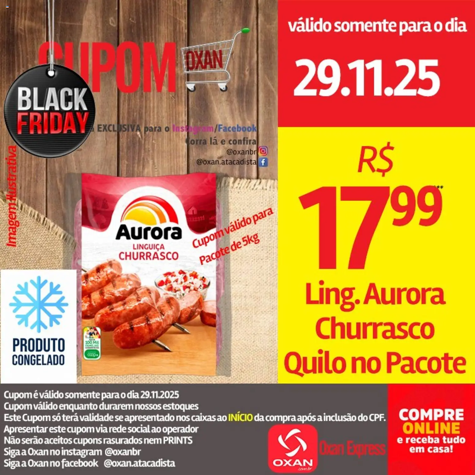 Pré-Visualização do folheto "Black Friday" da loja Oxan Atacadista válido a partir de 29/11/2025