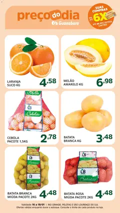 Pré-Visualização do folheto "Ofertas da semana" da loja Supermercado Guanabara válido a partir de 16/01/2026
