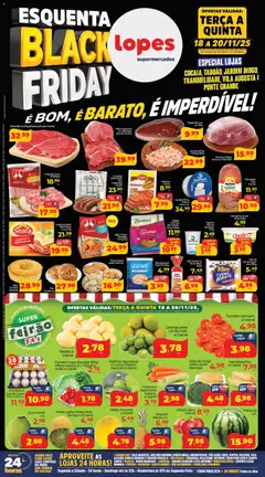 Pré-Visualização do folheto "Black Friday" da loja Lopes Supermercados válido a partir de 18/11/2025