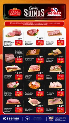 Pré-Visualização do folheto "Ofertas Gran Corte" da loja Semar Supermercado válido a partir de 21/10/2025