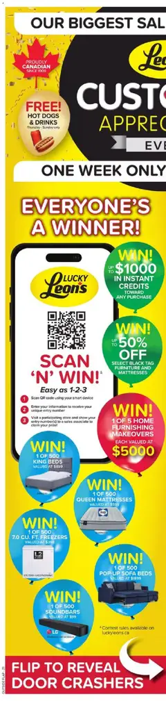 Preview of leaflet Weekly flyer / circulaire from shop Leon's is valid from Sep 04, 2025