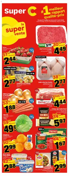 Preview of leaflet Sept-Îles, Boul. Laure 770 from shop Super C is valid from Jul 31, 2025
