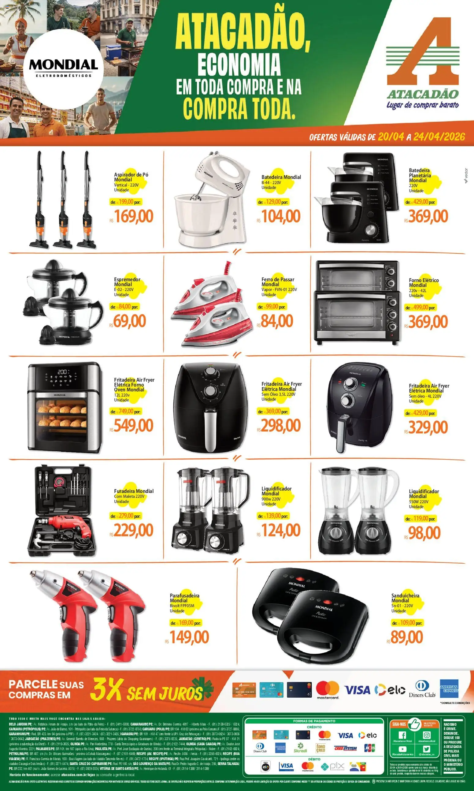 Pré-Visualização do folheto "Atacadão ofertas - PE" da loja Atacadão válido a partir de 20/04/2026