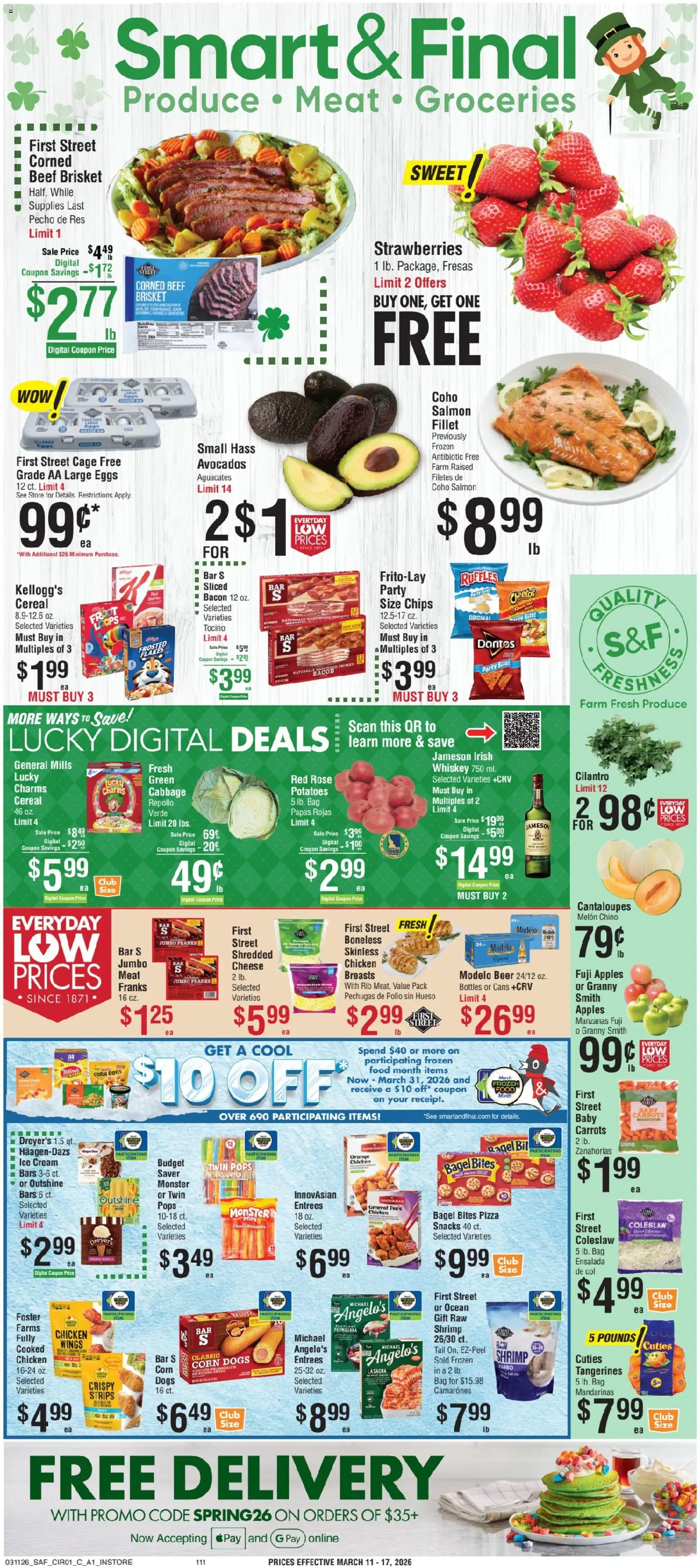 Ad Preview of Smart & Final Smart & Final Weekly Ad from 03/11/2026