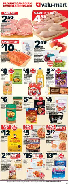 Un aperçu du dépliant Valu Mart weekly flyer du magasin Valu Mart est valide à partir 12 mars 2026