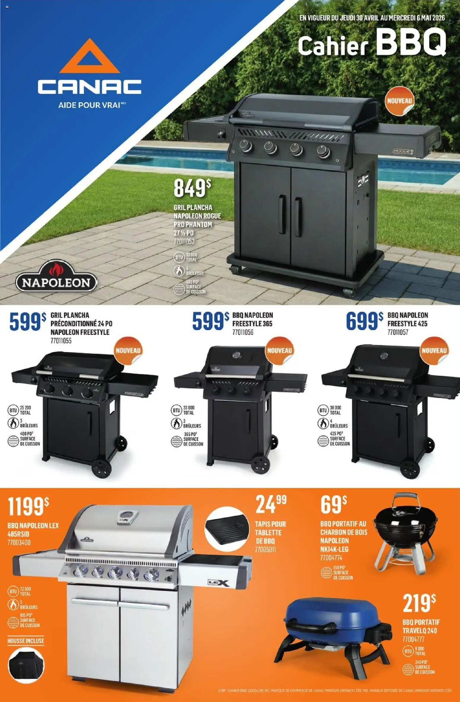 Preview of leaflet Canac circulaire - BBQ from shop Canac is valid from Apr 30, 2026