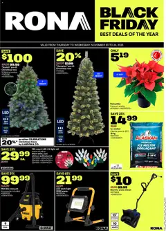 Preview of leaflet Black Friday from shop Rona is valid from Nov 20, 2025