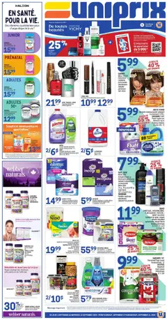 Preview of leaflet Weekly flyer / circulaire from shop Uniprix is valid from Sep 04, 2025