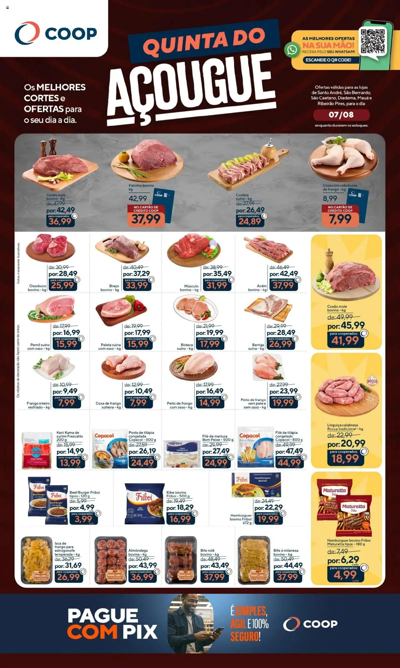Coop folheto "Ofertas Quinta do Açougue" válido a partir de 07/08/2025 - número de página 1