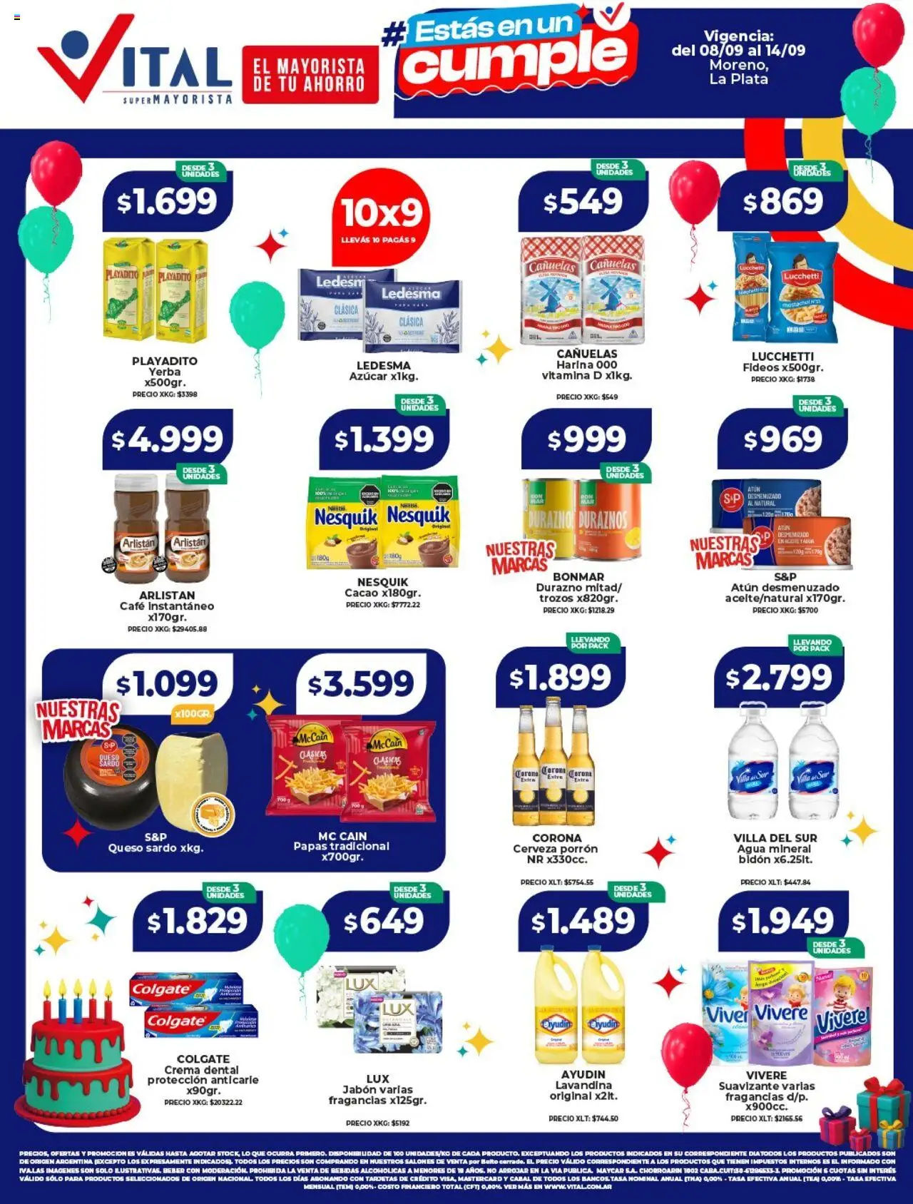 Vital Ofertas - Moreno del 08/09/2025 >> Catálogo