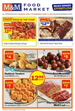 Preview of leaflet M&M Food Market weekly flyer / circulaire from shop M&M Food Market is valid from Apr 09, 2026
