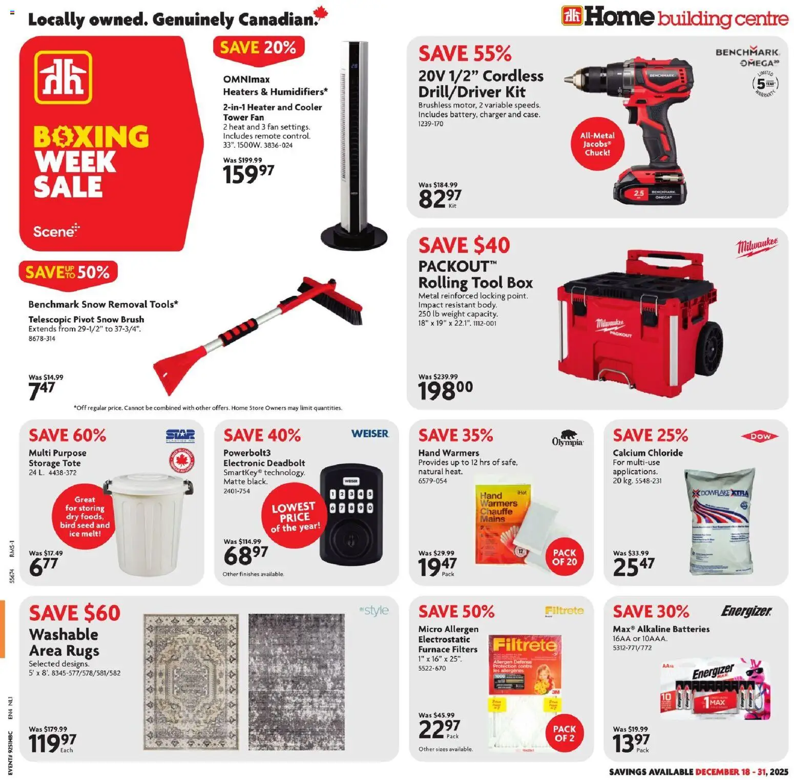 Preview of leaflet Weekly Flyer - NL from shop Home Hardware is valid from Dec 18, 2025