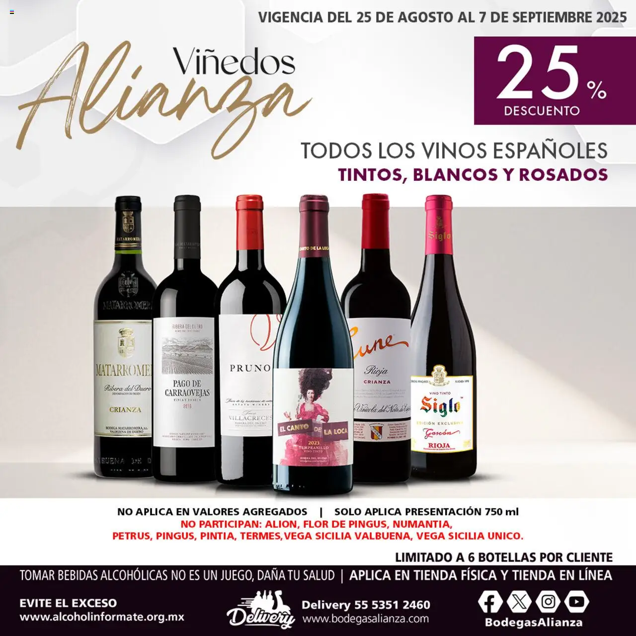 Catálogo Viñedos Bodegas Alianza y sus promociones válidas desde el 25/08/2025 - Número de página 1