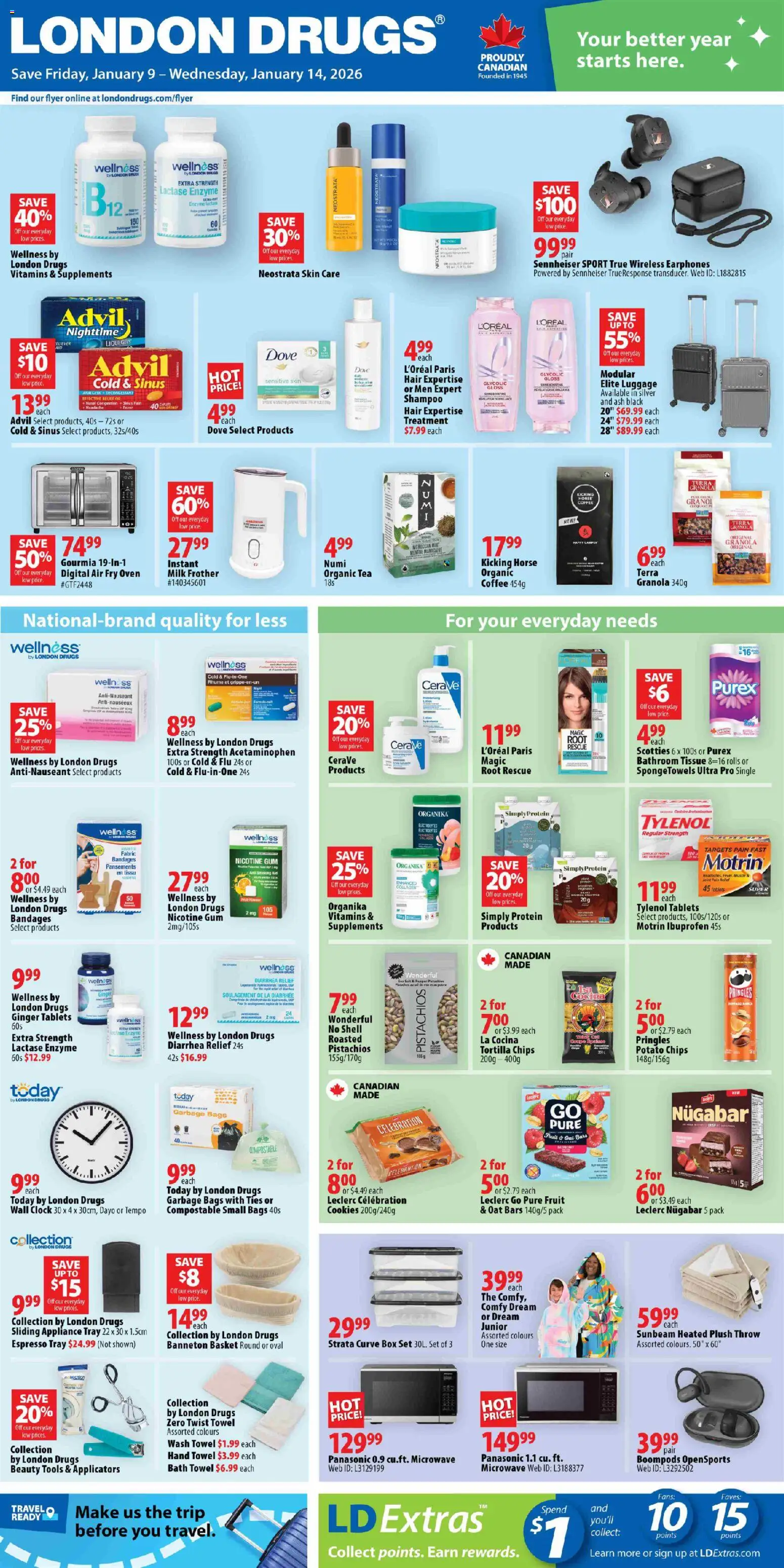 Preview of leaflet Weekly flyer / circulaire from shop London Drugs is valid from Jan 09, 2026