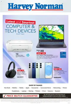 Preview of catalogue Latest and Smartest Computer & Tech Devices from shop Harvey Norman valid 14/08/2025