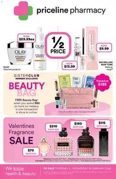 Preview of catalogue Catalogue from shop Priceline Pharmacy valid 05/02/2026