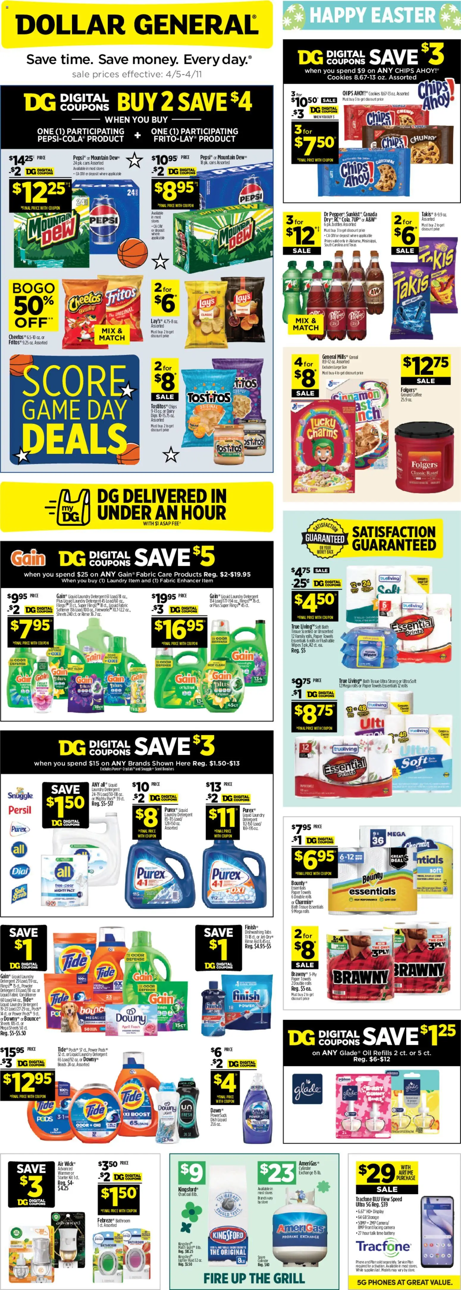 Ad Preview of Dollar General Dollar General Weekly Ad - TX from 04/05/2026