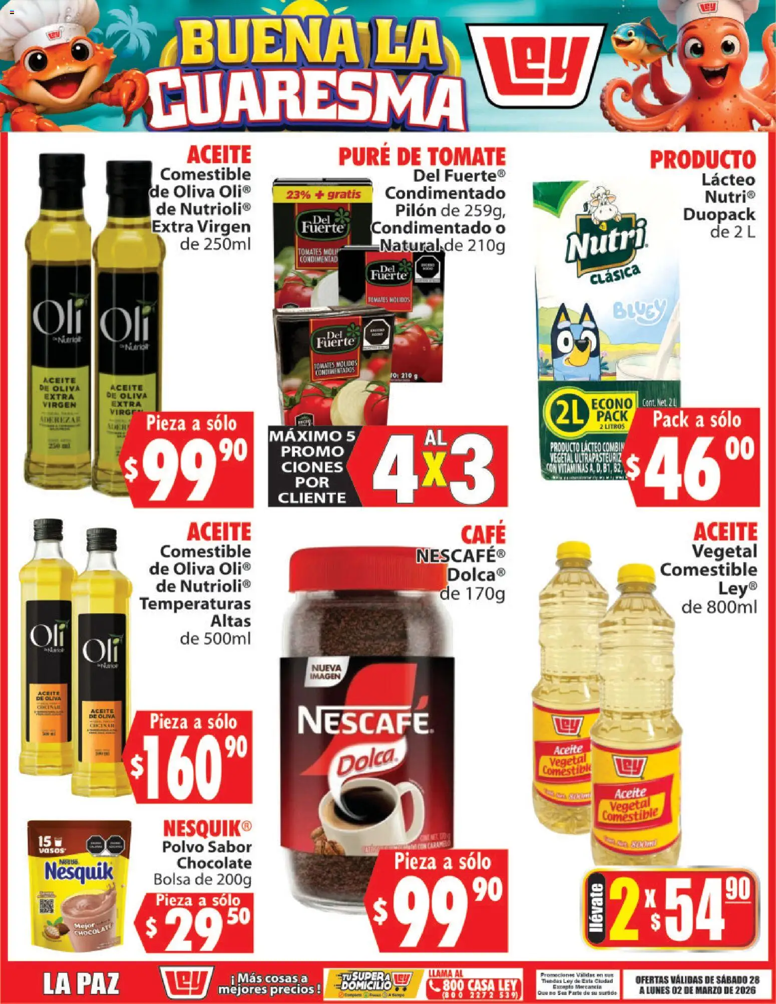 Vista previa las ofertas de la tienda Casa Ley - Casa Ley folleto Buena la Cuaresma desde el 28/02/2026 