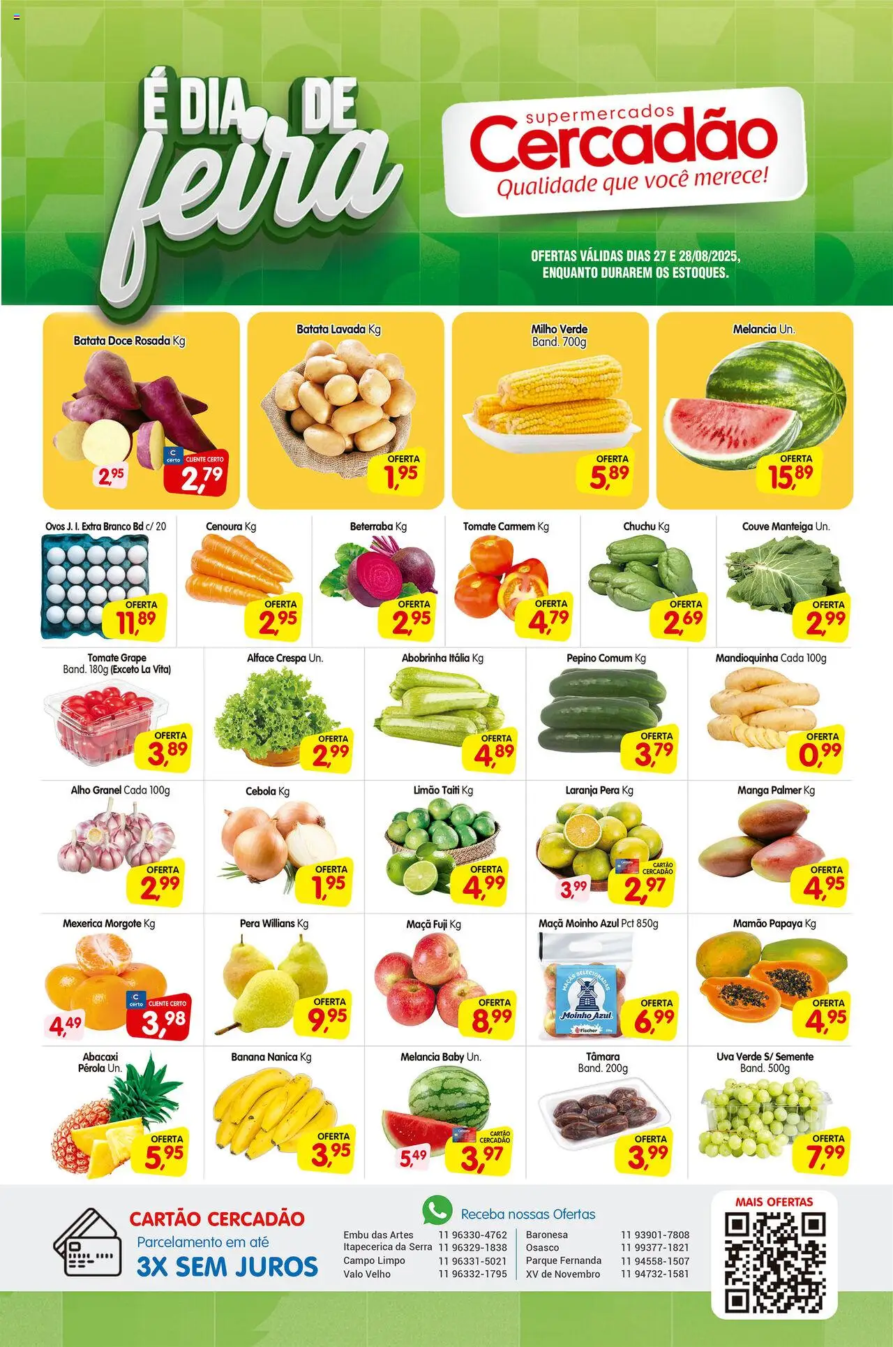 Cercadão folheto "Ofertas da semana" válido a partir de 27/08/2025 - número de página 1