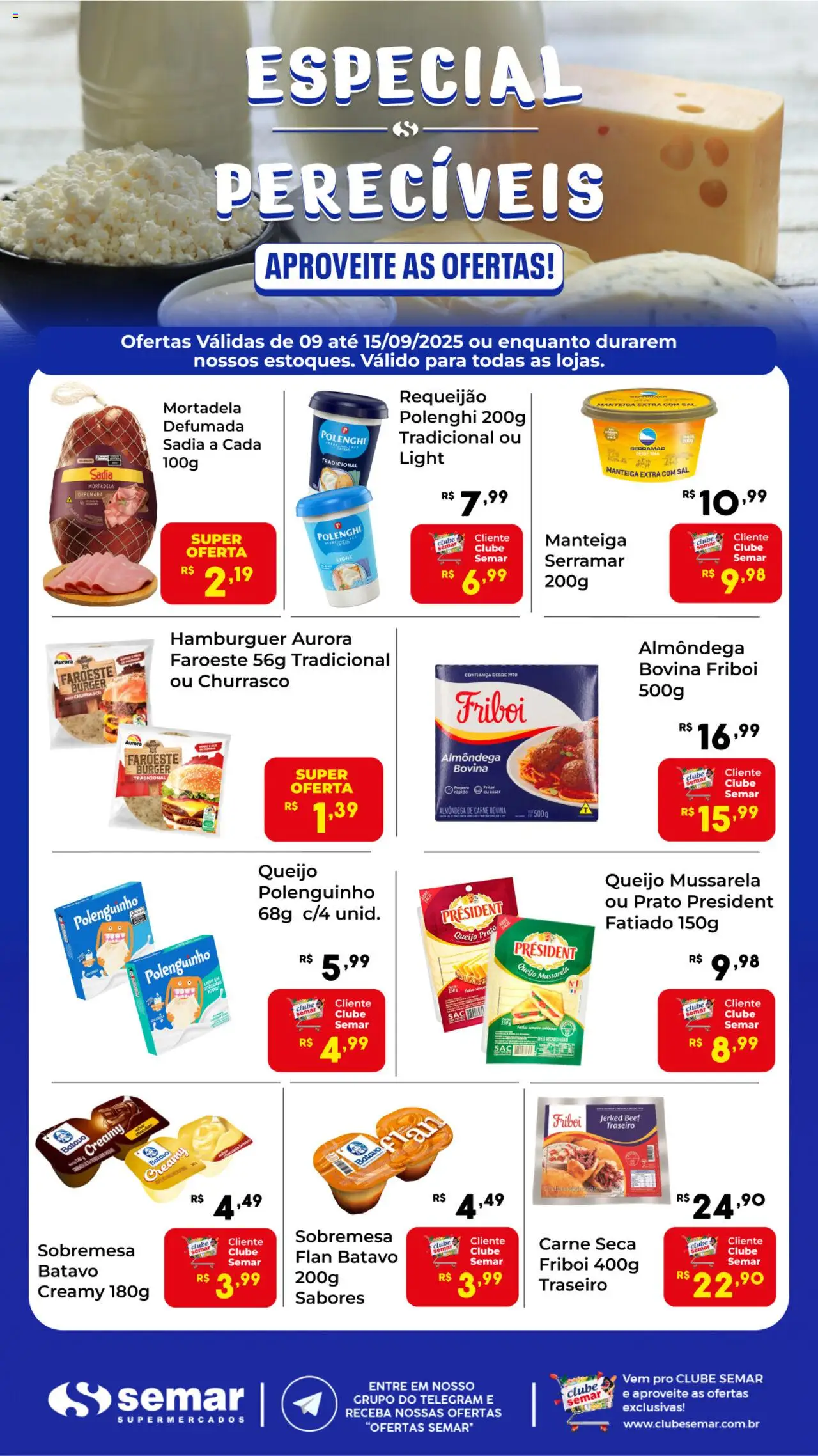 Semar Supermercado folheto "Ofertas Especial Perecíveis" válido a partir de 09/09/2025 - número de página 1