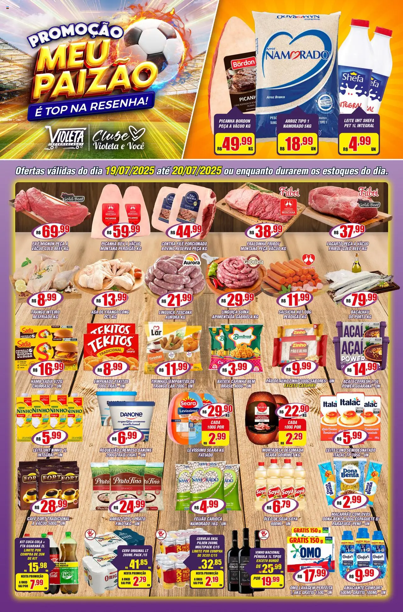 Violeta Supermercados folheto "Ofertas da semana" válido a partir de 19/07/2025 - número de página 1