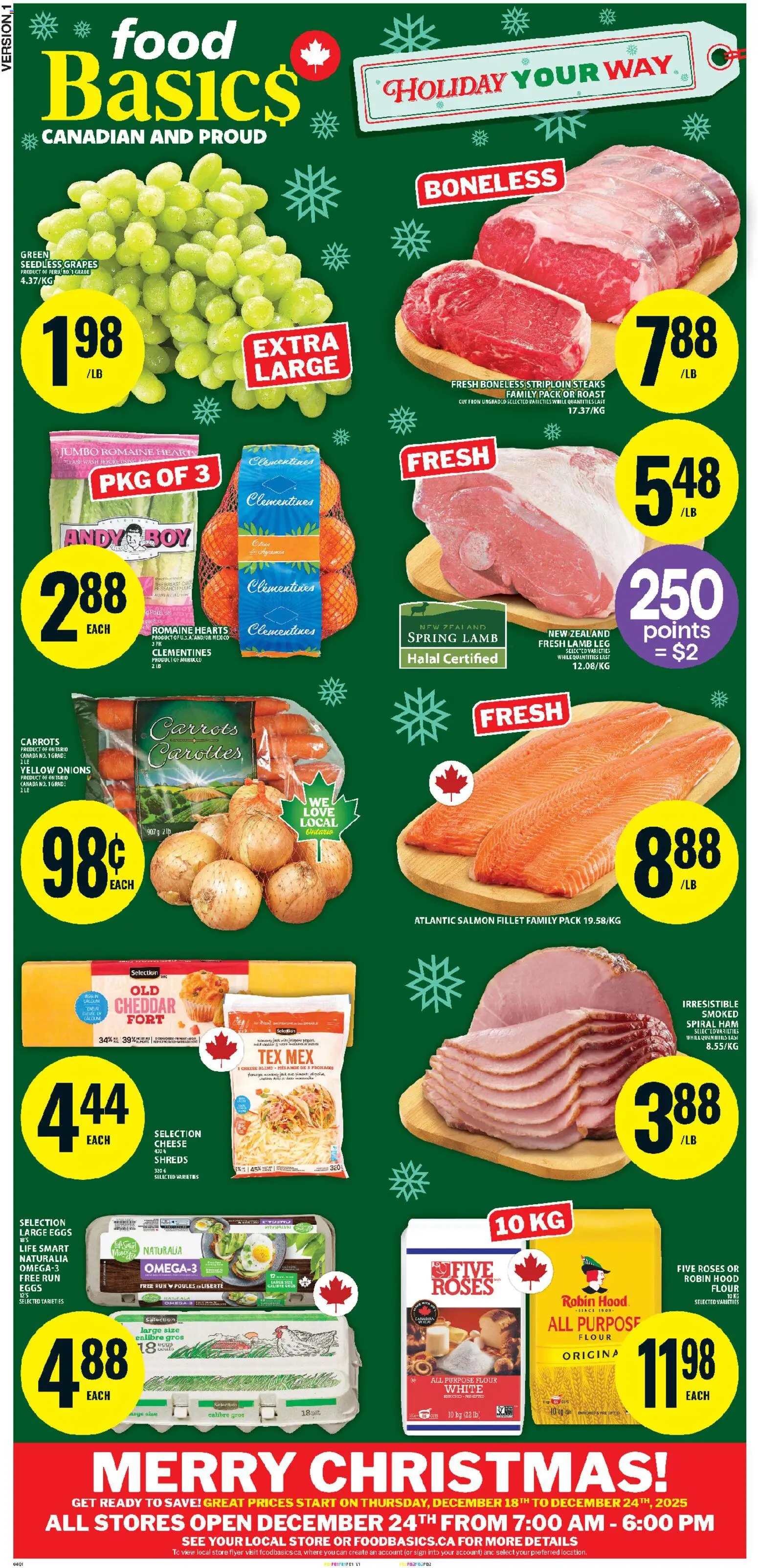 Preview of leaflet Weekly flyer / circulaire from shop Food Basics is valid from Dec 18, 2025