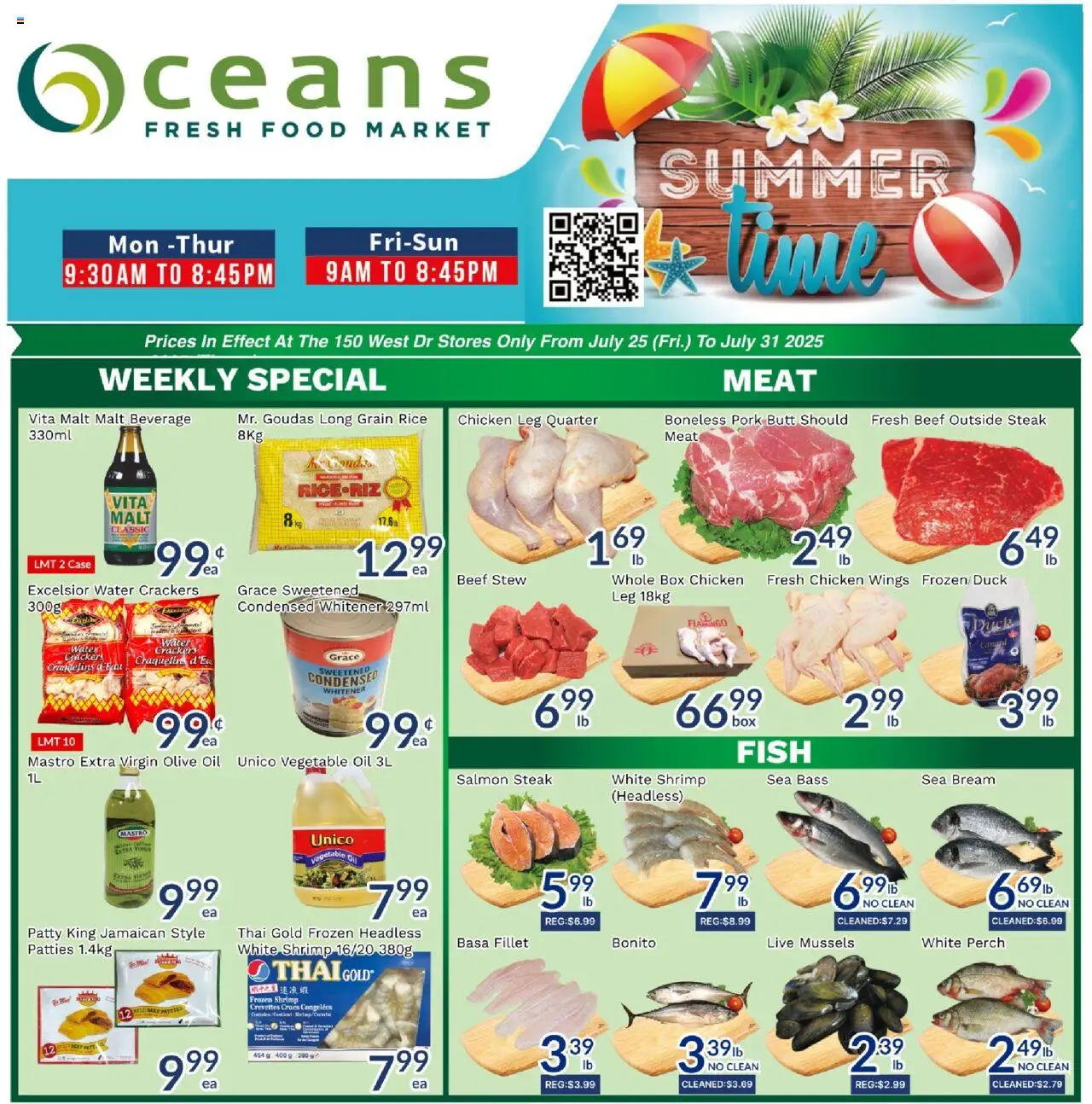 Oceans flyer valid from Jul 25, 2025 - page number 1