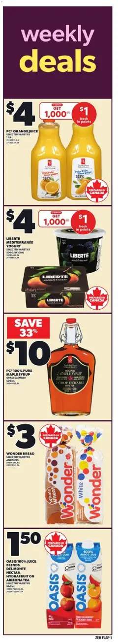 Preview of leaflet Weekly flyer / circulaire from shop Zehrs is valid from Jan 15, 2026