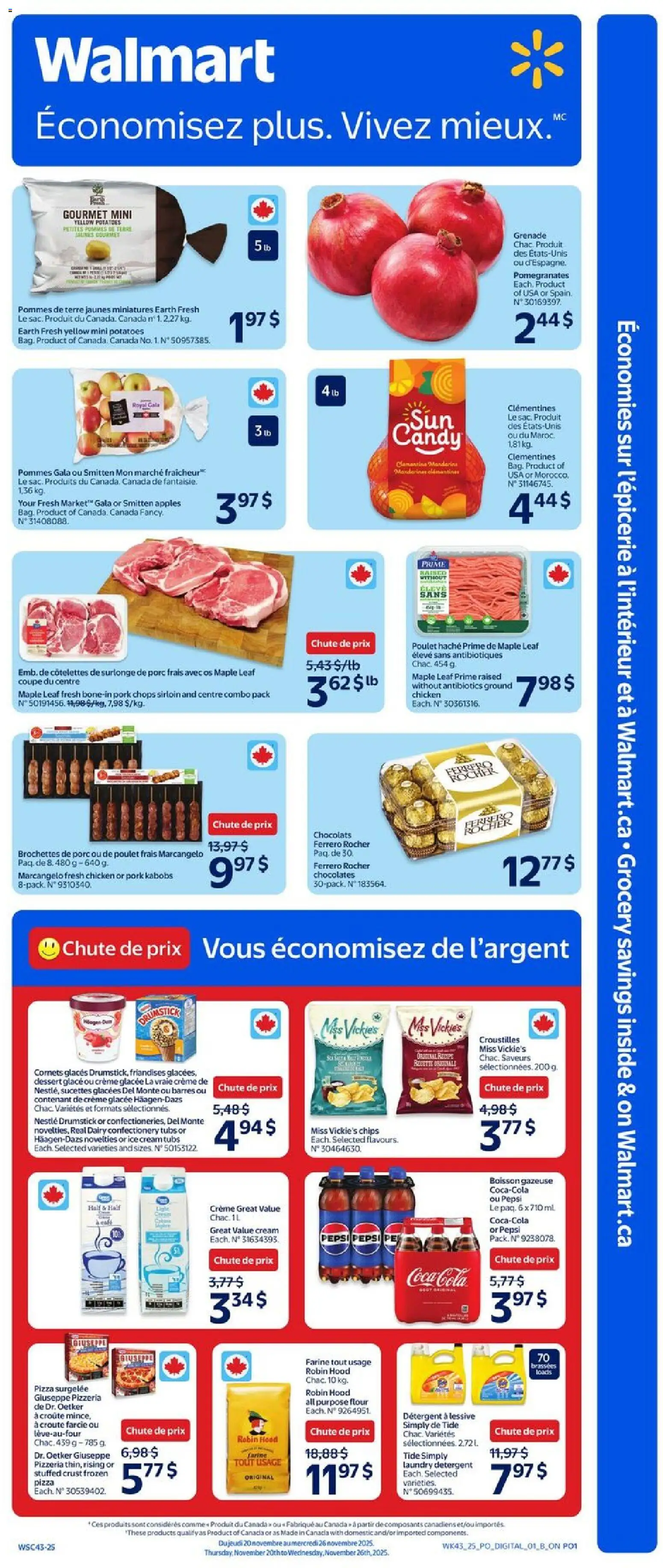 Preview of leaflet Circulaire from shop Walmart is valid from Nov 20, 2025