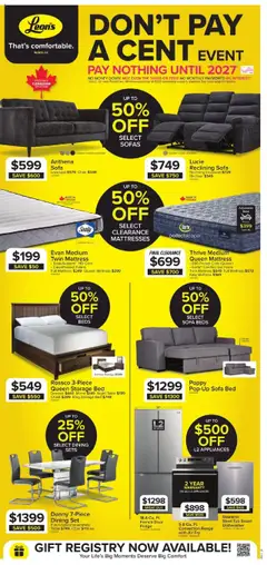 Un aperçu du dépliant Weekly flyer / circulaire du magasin Leon's est valide à partir 14 août 2025