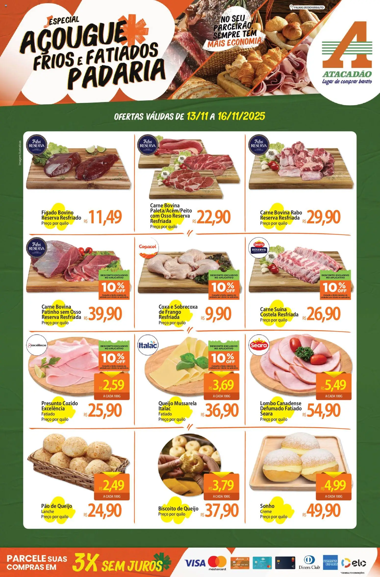 Pré-Visualização do folheto "Ofertas - TO" da loja Atacadão válido a partir de 13/11/2025