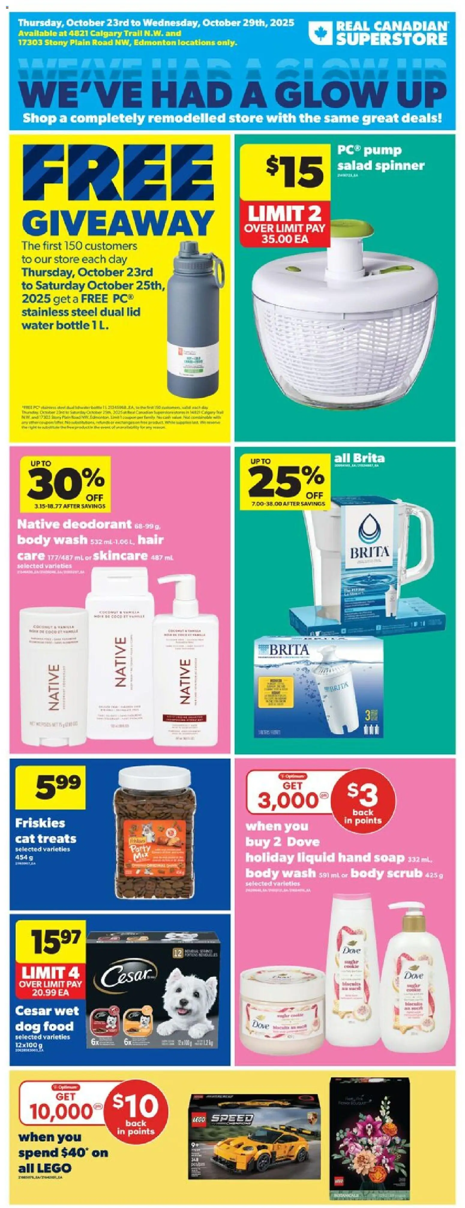 Real Canadian Superstore flyer valid from Oct 23, 2025 - page number 1