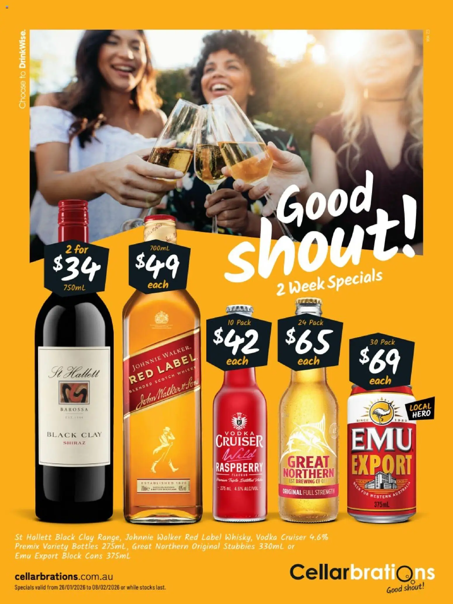 Preview of catalogue Catalogue Exmouth, Newman, Paraburdoo from shop Cellarbrations valid 26/01/2026