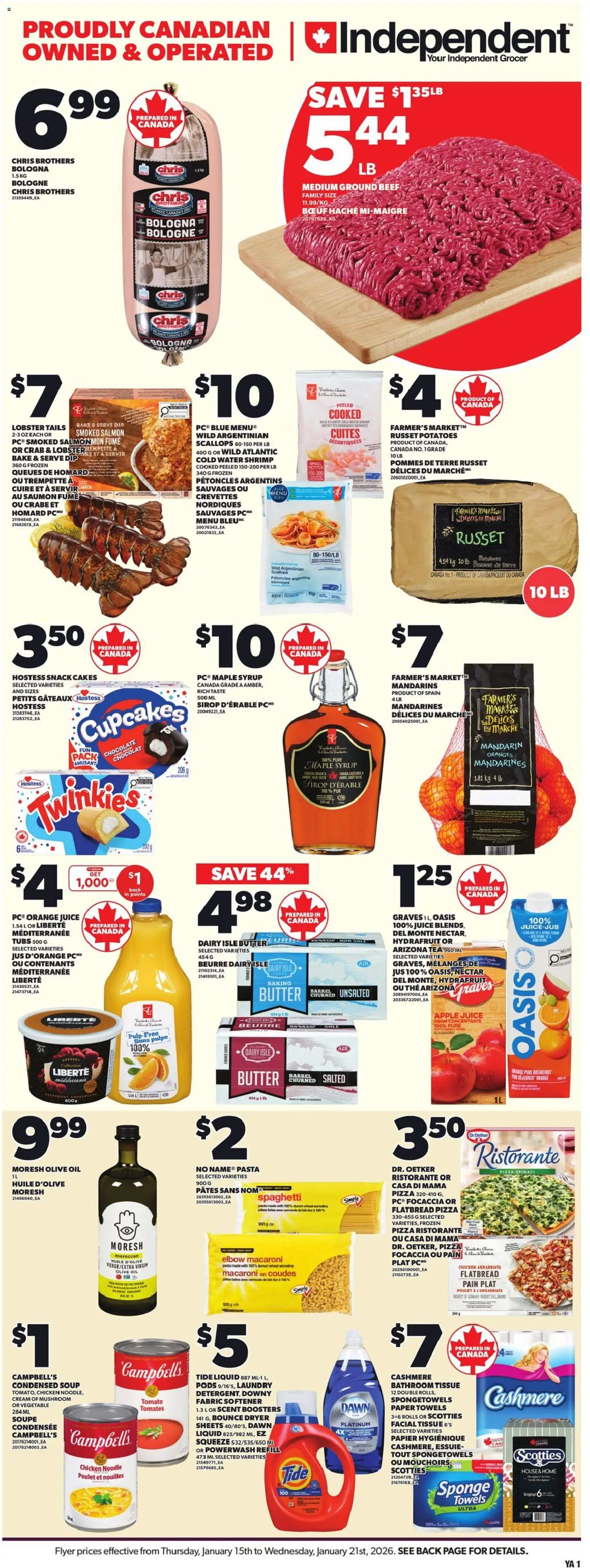Preview of leaflet Weekly Flyer - NS from shop Independent Grocer is valid from Jan 15, 2026
