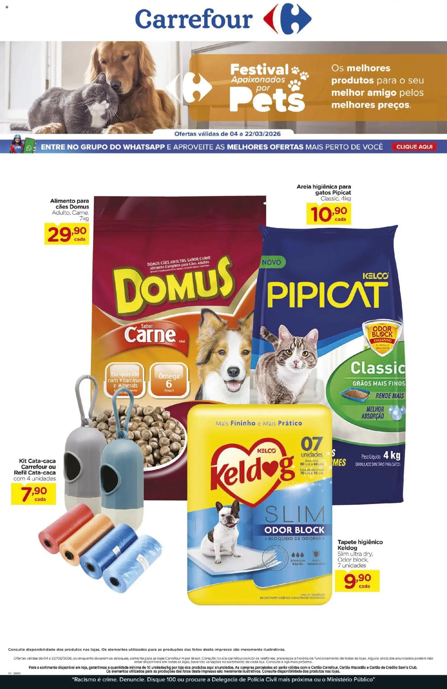 Pré-Visualização do folheto "Carrefour ofertas Pets" da loja Carrefour válido a partir de 04/03/2026